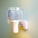Portuguese mid century modern pink wall sconce light