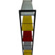 Small Tomado shelving unit in metal and several colours - 1960s Dutch Design