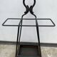 French black wrought iron fireplace set, 1960