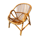Rattan basket armchair 60s