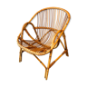 Rattan basket armchair 60s