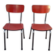 Pair of vintage formica chairs