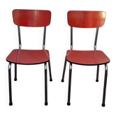 Pair of vintage formica chairs