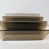 Magazines rack, smoked plexi
