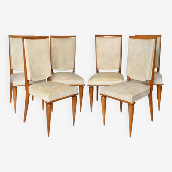 Suite de 6 chaises des années 1960