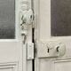 Double glazed interior door in fir from the early 20th century - 1m23.x2m27