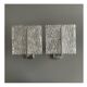 Set of vintage wall lights, ‘ice’ glass and metal, 1970s