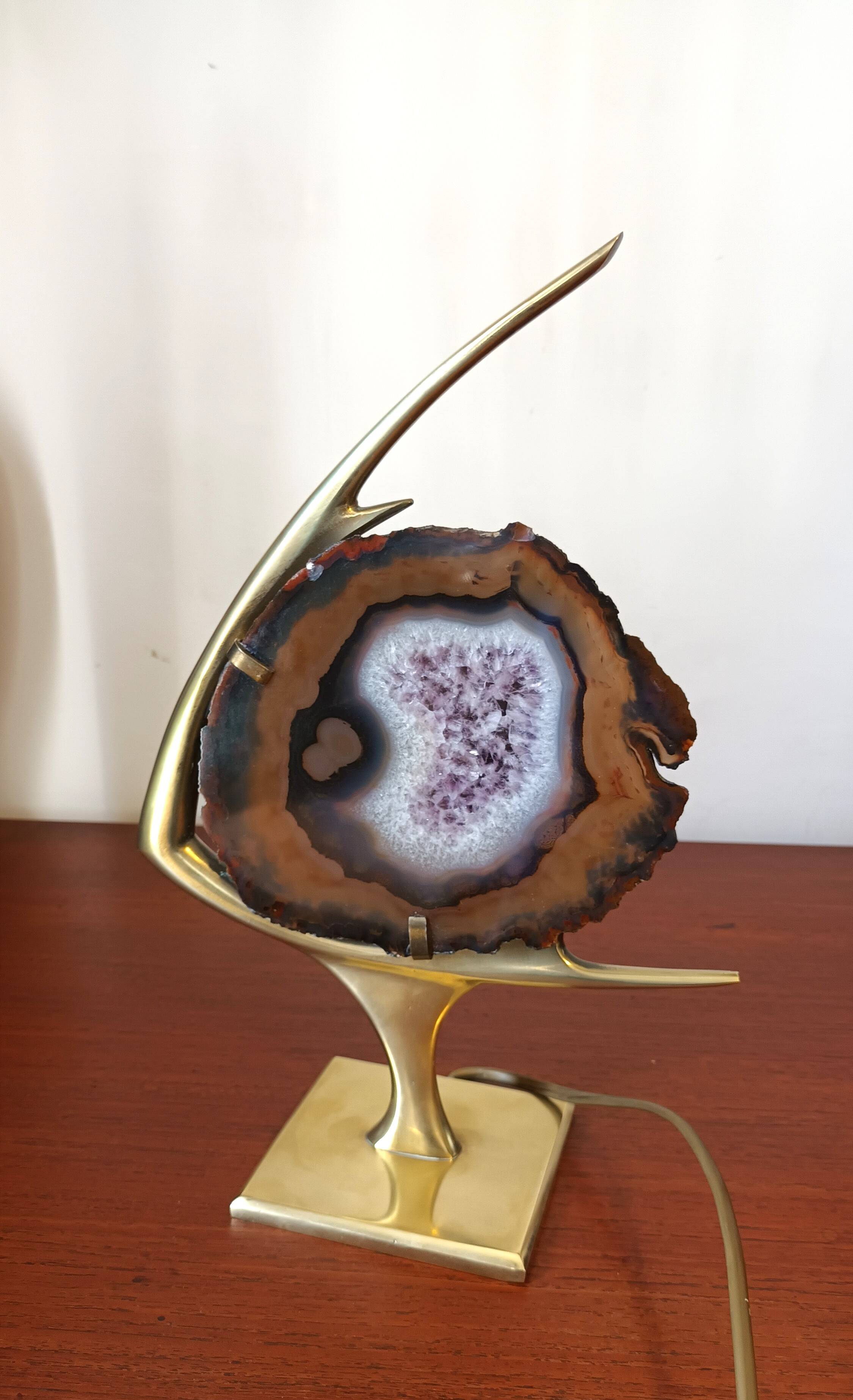 Fish lamp attributed to Willy Daro, 1970s.
