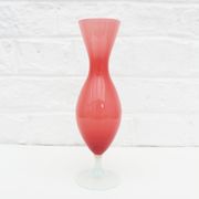 Vintage  pink opaline vase