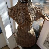Mannequin Buste Rotin Vintage