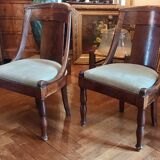 Series of 3 Empire chairs