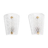 Pair of Scandinavian crystal sconces