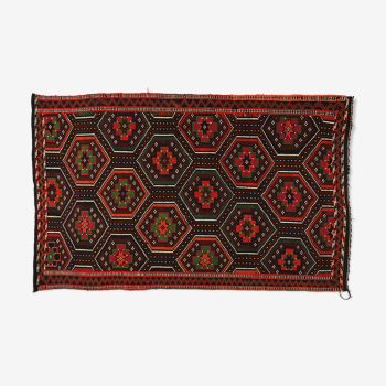 Anatolian handmade kilim rug 295 cm x 169 cm