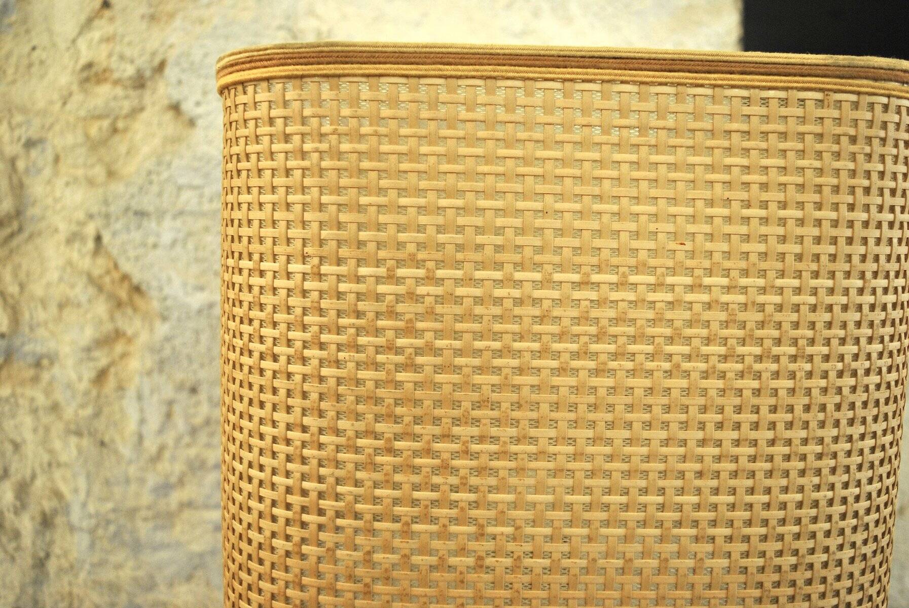 Wicker table lamp, Italy, 1960s