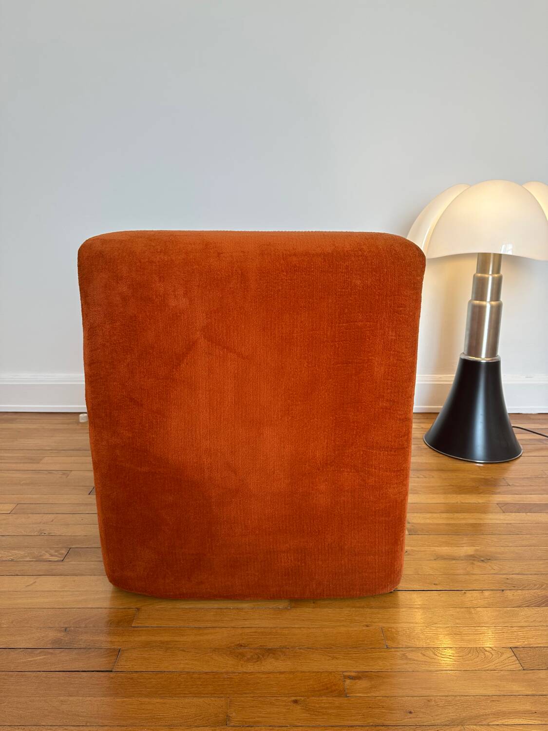 Chauffeuse / Fauteuil orange - Vintage - Design
