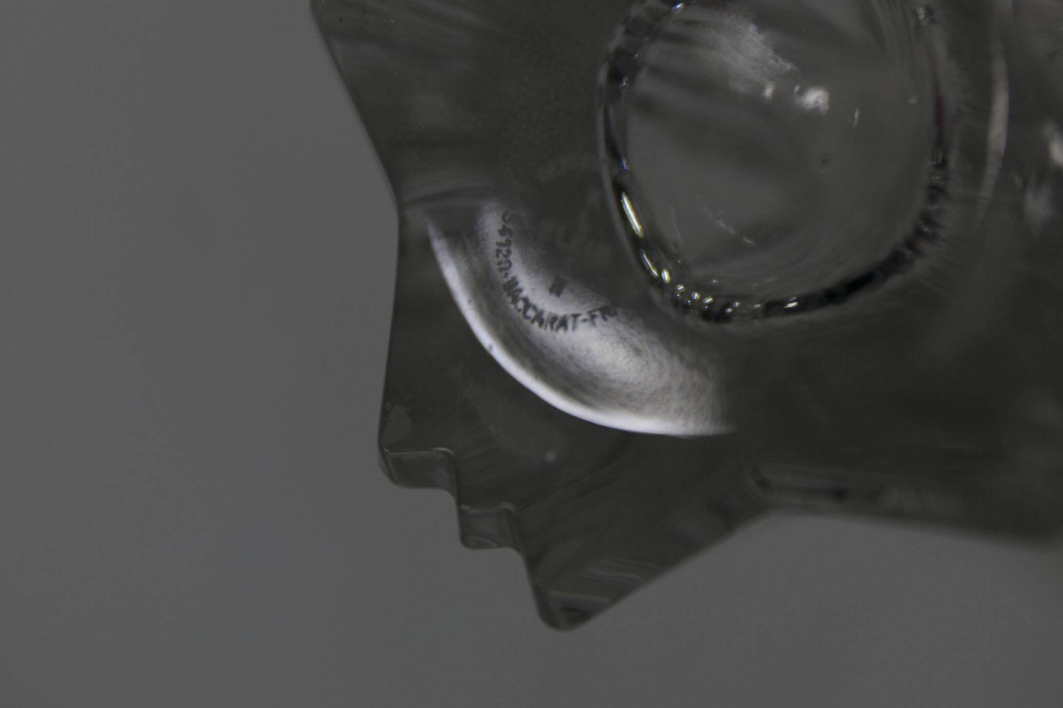 Crystal vase stamped Klein house 54120 Baccarat France