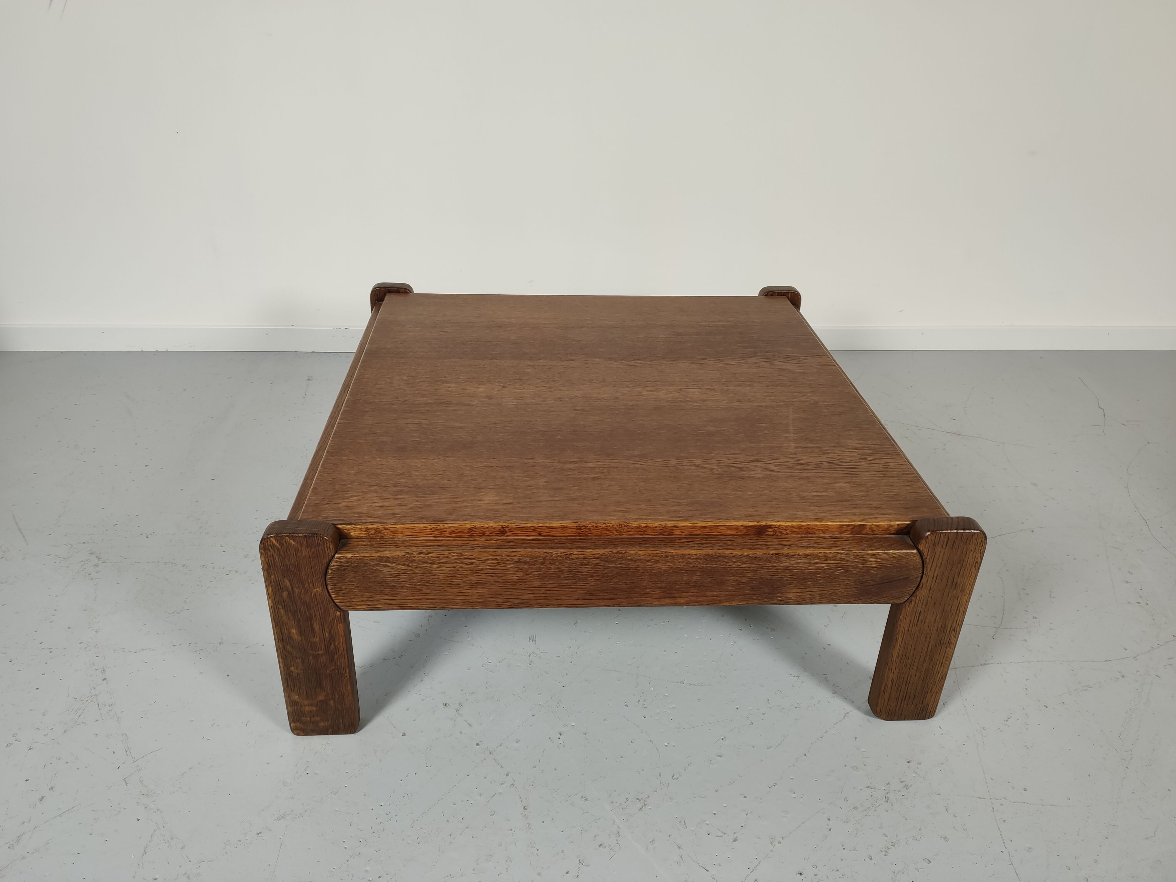 Vintage 1960s oak coffee table