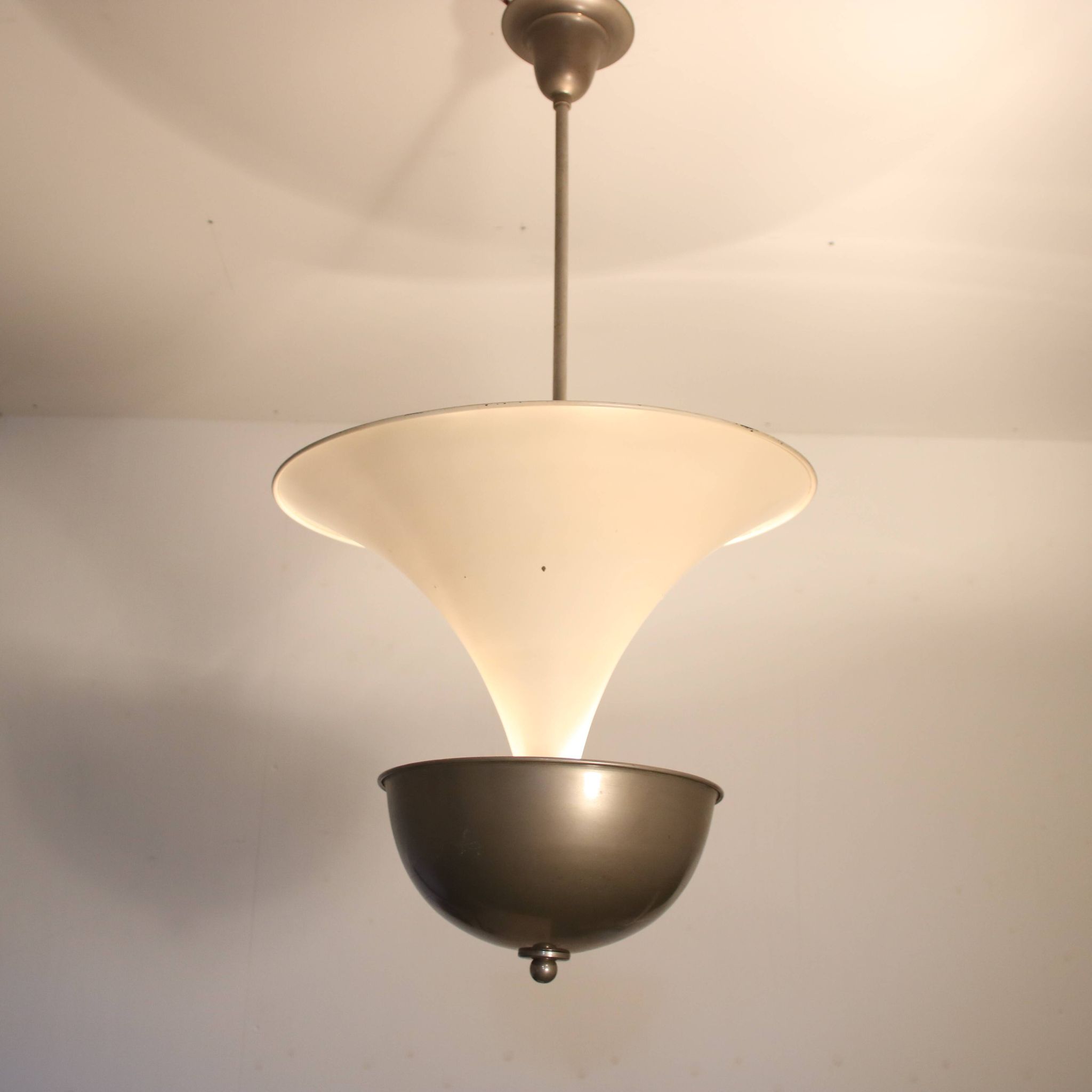 1930s Art deco hanging lamp from the Netherlands