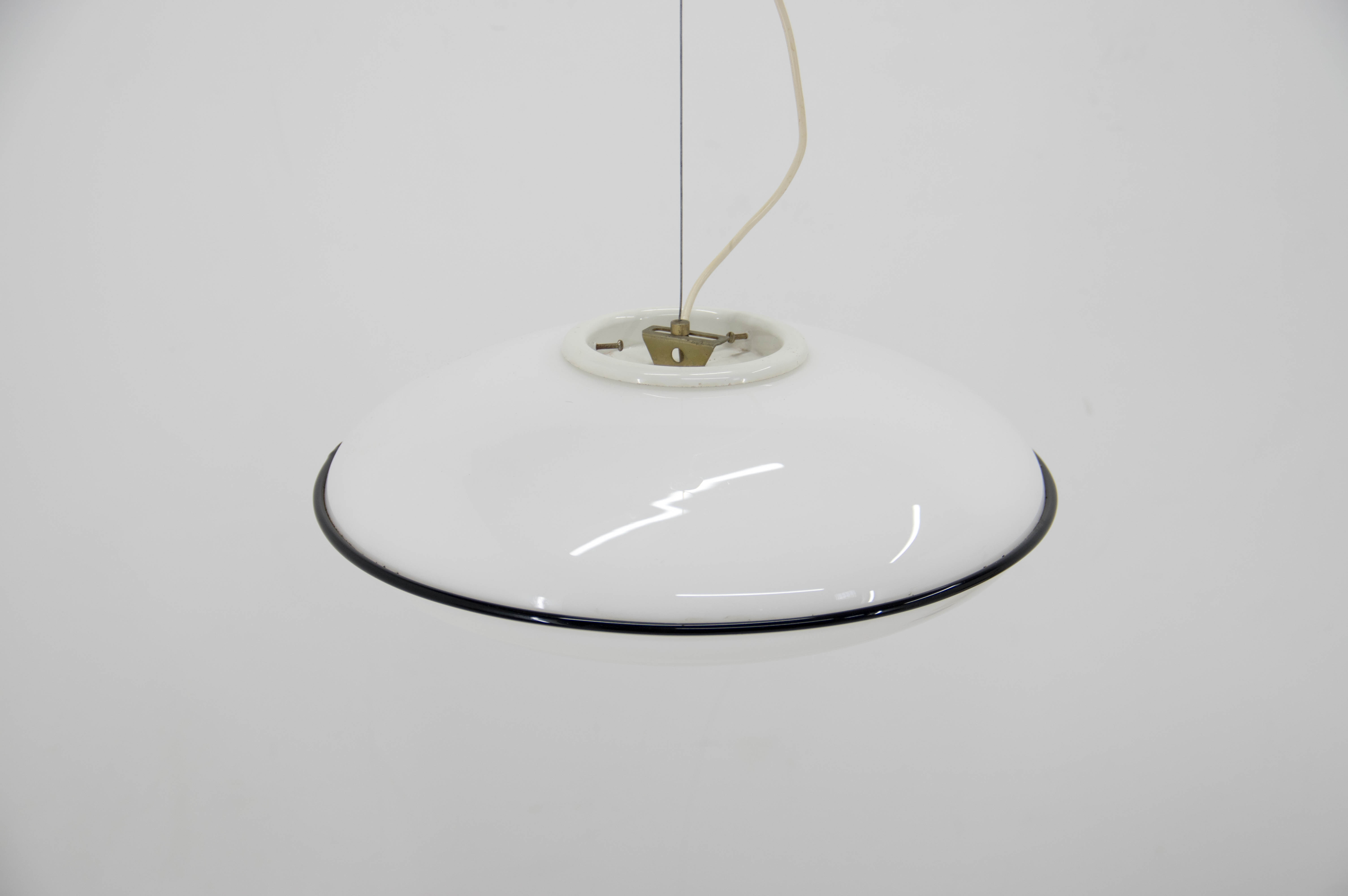 Large Murano All Glass Pendant, Italy, 1980s