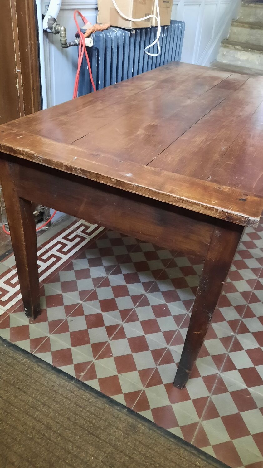 Farmhouse table and benches