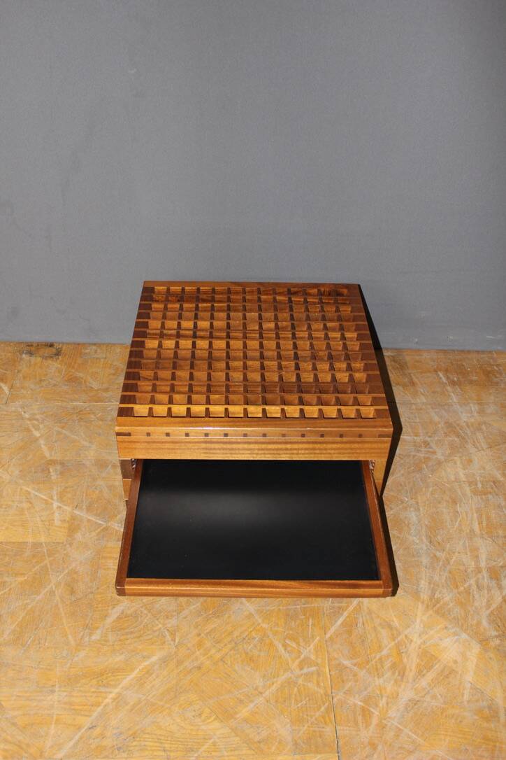 Black And White Coffee Table By Bernard Vuarnesson Model Tetra Circa 1980