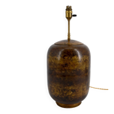 Lampe Art Déco moderniste en laiton patiné, vers 1930
