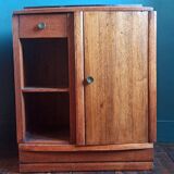 Vintage solid wood bedside table/wooden storage unit