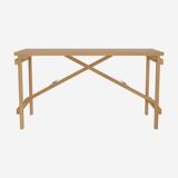 Folding table in solid oak