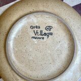 Set of 12 plates dessert gres