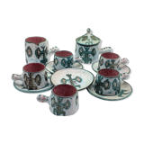 Signed Vallauris coffee service