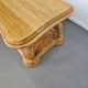 French solid oak coffee table 1970s