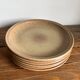 6 flat plates in stoneware