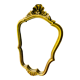 Old baroque gilded mirror