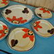 Hand-painted cake set 1960s/70s