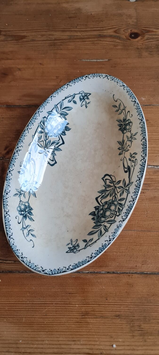 Oval serciviate dish