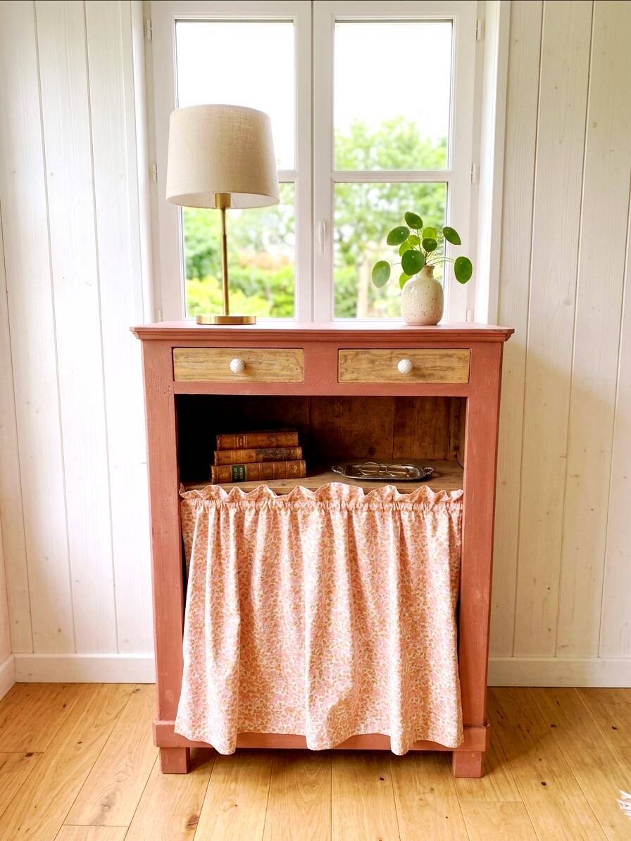 Very terracotta to curtain