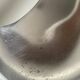 Vintage polished metal fruit bowl