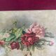 Oil on canvas signed "armful of roses" old