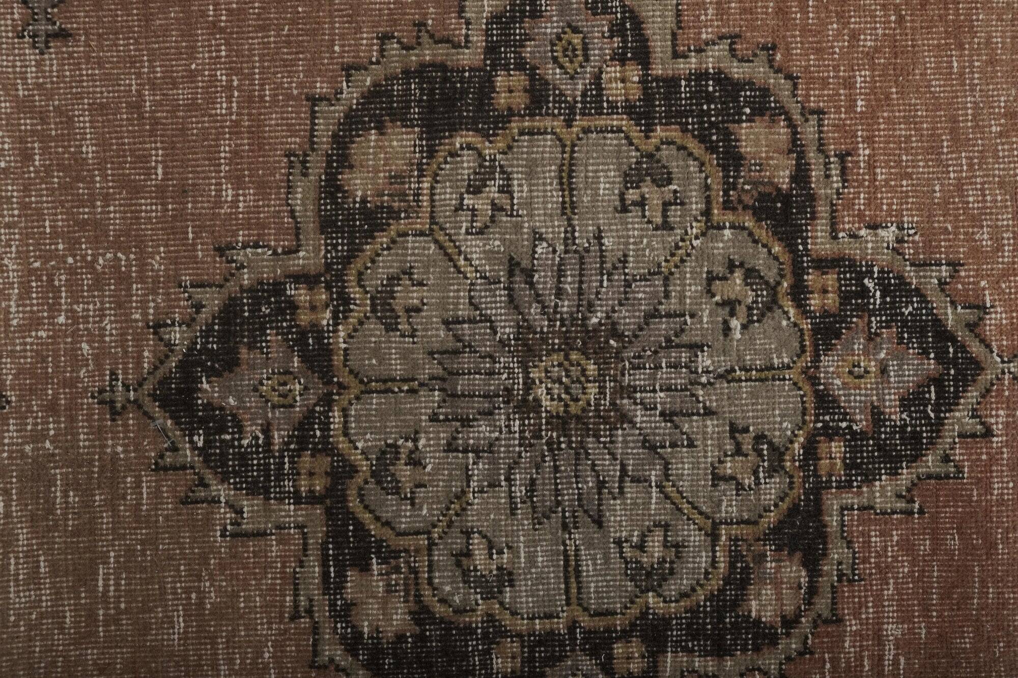 Vintage Turkish hallway rug 118x388 cm