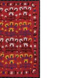 Hand knotted rug, vintage turkish rug 222x231 cm