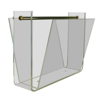 Roche Bobois plexiglass magazine rack 70
