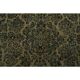 1970s Vintage Persian Handmade Wool Cotton Green Area Rug 265x368