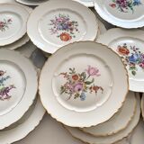 Lot de 20 assiettes anciennes  en porcelaine Haviland