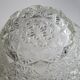 Cut glass salad bowl