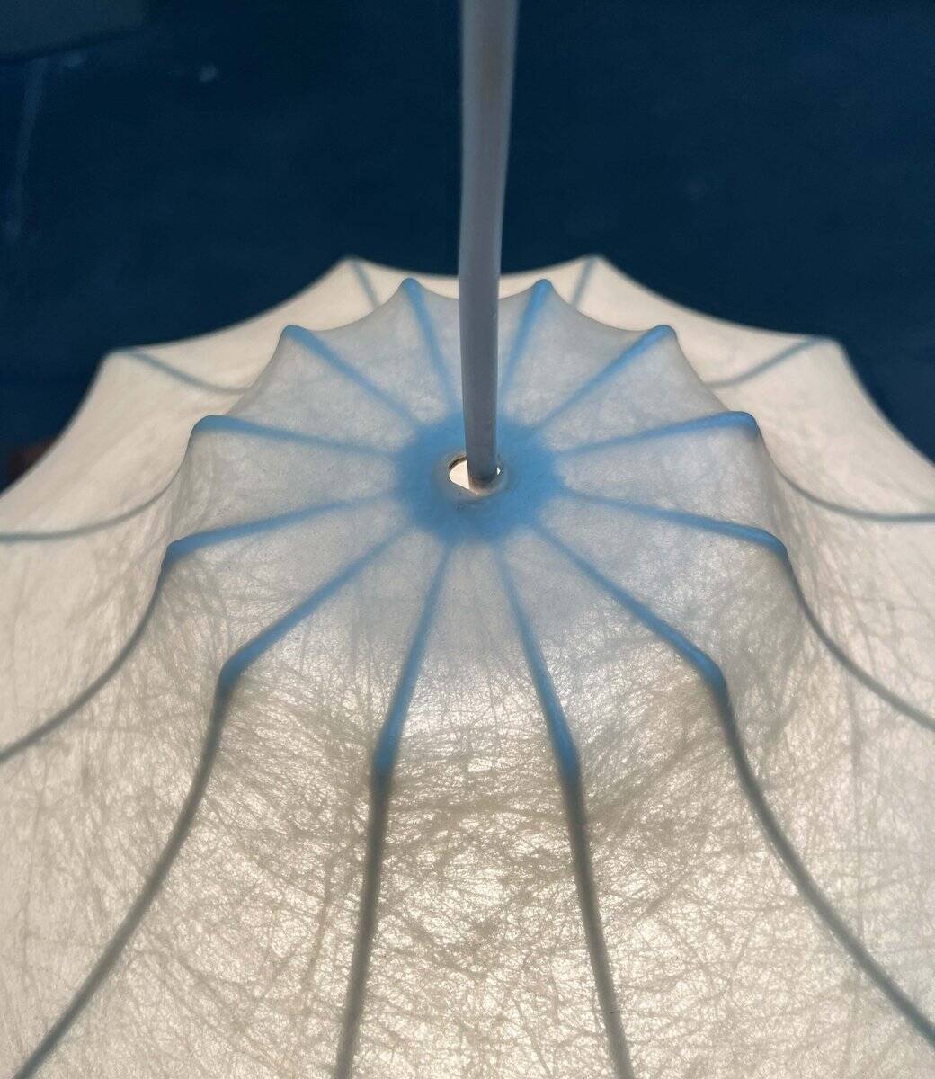 Modern mid-century Cocoon pendant lamp by Friedel Wauer for Goldkant Leuchten, 1960s.