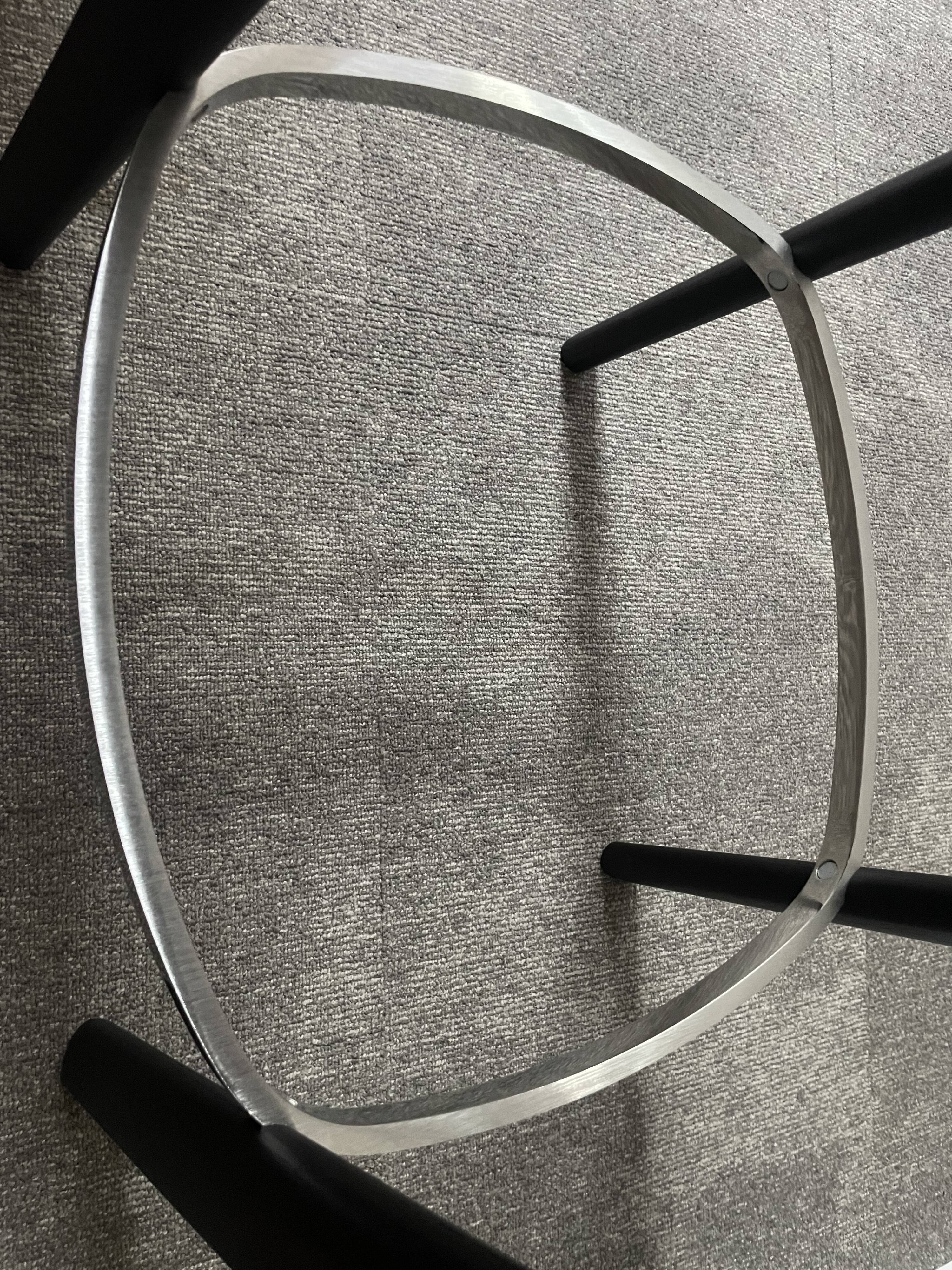 Set of 4 Archibald bar stools - Poltrona Frau - new