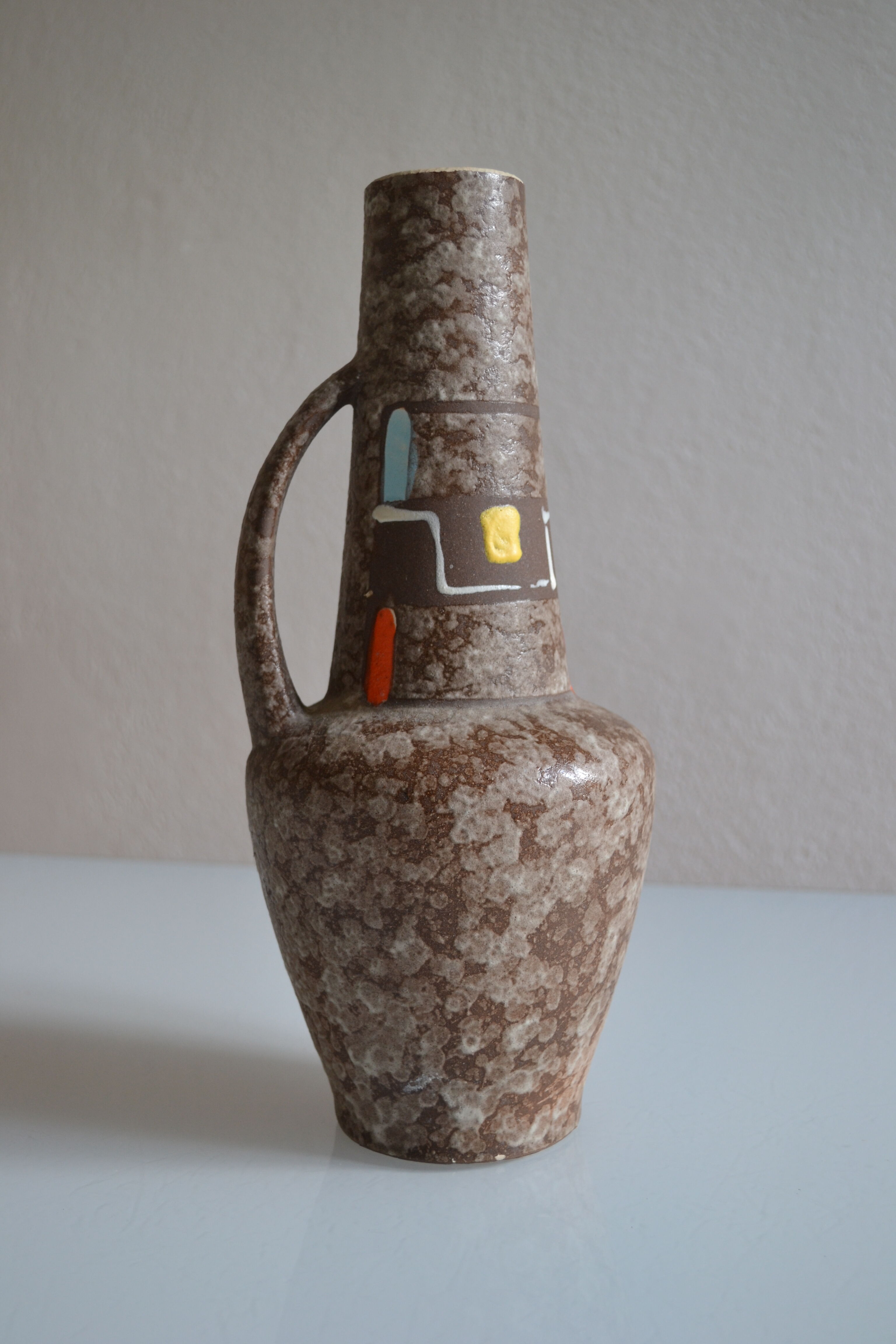 Ceramic pitcher vase midcentury 50's