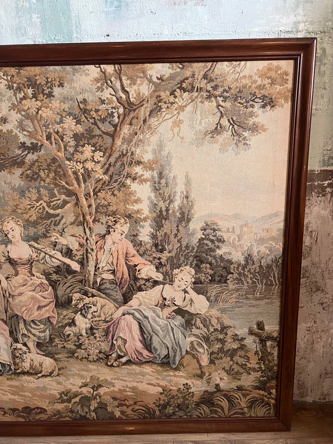 Vintage Framed Wall Tapestry