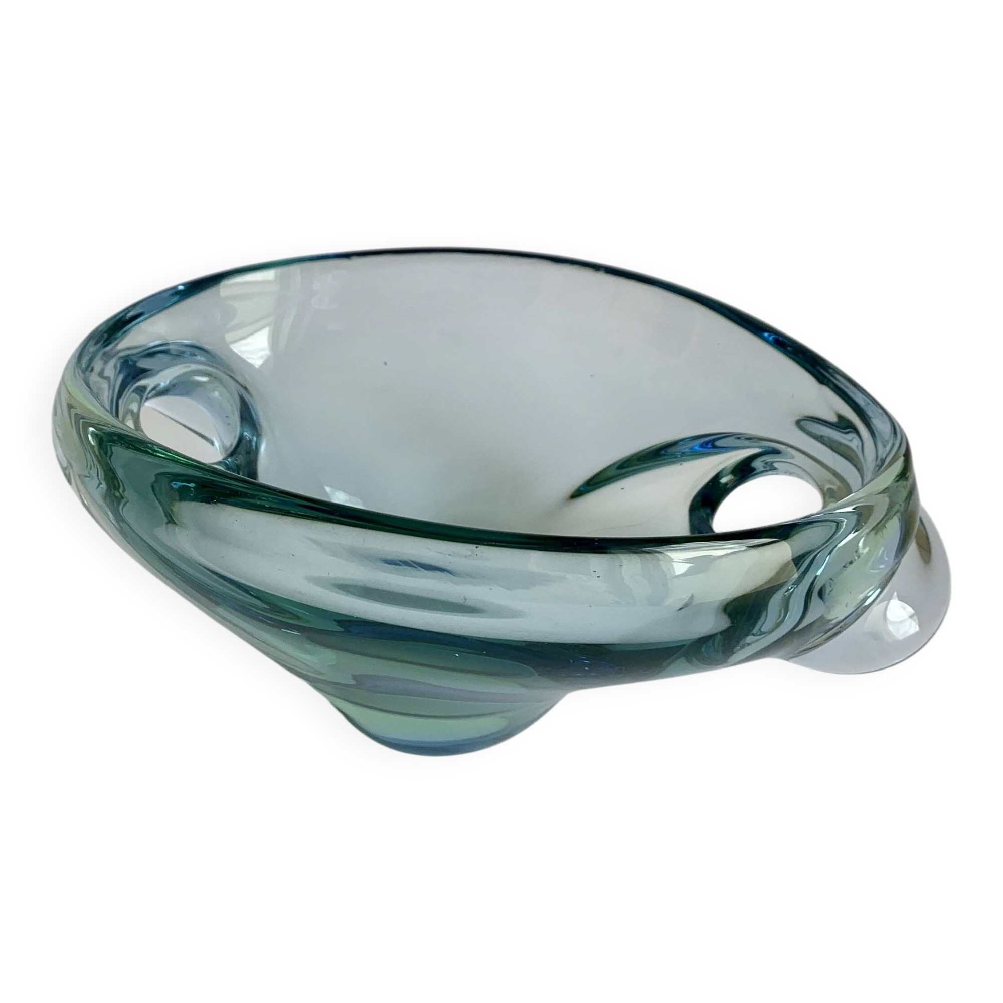 Mid-Century Czech Art Glass Bowl by Chribska, 1960s