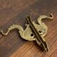 Antique wall hooks, dragon shape, in brass